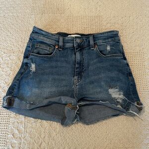 H&M Distressed Denim Shorts